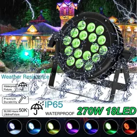 Zq01417 Holdlamp 4pcs 270w Ip65 Waterproof Rgbw 18led Par Light Dmx Stage Dj Lighting Beam Washer