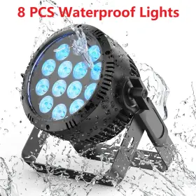 Zq01553 Holdlamp 8pc 200w Ip65 Waterproof 14pcs Rgbw 4-in-1 Led Stage Light Outdoor Par Dmx