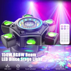 Zq02790 Holdlamp 6 Arms Stage Light Led Moving Head Beam Bee Eye Laser Dj Disco Party Club