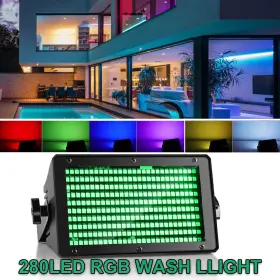 Zq06030 Holdlamp 140w Wall Wash Light Bar Rgb Dmx 280leds Strobe Stage Party Dj Flood Blacklights