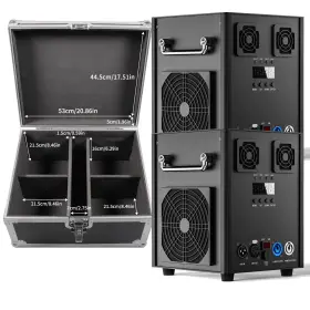 Zq16001 Holdlamp 2pcs Cold Spark Machine 700w Stage Effect Dmx Firework Dj Event Party With Case