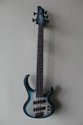 04789463856839651 Ibanez New Btb705lm 5 Five String Electric Bass Guitar - Cosmic Blue Starburst