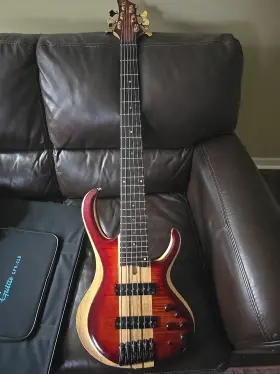 Btb20th6 Ibanez 20th6 Rare 20th Anniv. 6-string Bass Brown Topaz Burst Nordstrand
