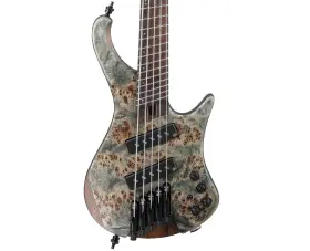 Ehb1505msbif Ibanez 549763308672 Open Box Ehb Ergonomic 5-string Ms Bass - Black Ice Flat
