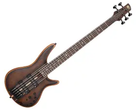 Ibanez 549763336125 Used Sr1355bduf Sr Premium 5-string Bass With Bag - Dual Mocha Burst