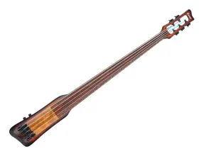Ub805mob Ibanez 549763336163 Used Ub Upright 5-string Bass With Bag - Mahogany Oil Burst
