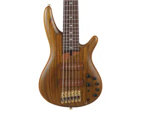 Sr5506mhf Ibanez 549763360113 Sr Prestige 6-string Bass Guitar - Mocha Flat