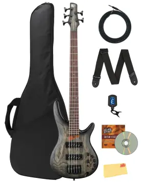Sr605e Ibanez 840262255509 Sr Standard Bass Guitar - Black Stained Burst With Gig Bag