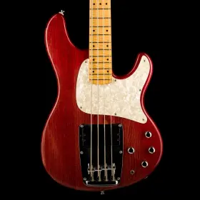 88iba005 Ibanez Pre Owned 1990s Custom Atk Maple Neck Red Bass With Gig Bag