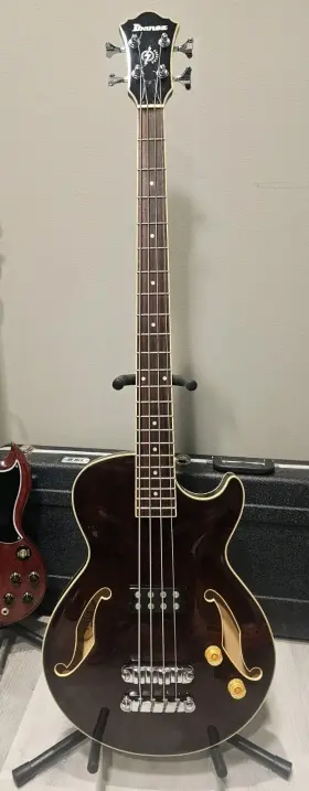 Agb140-tbr Ibanez Acoustic Electric Bass Guitar Agb140 Artcore Transparent Brown