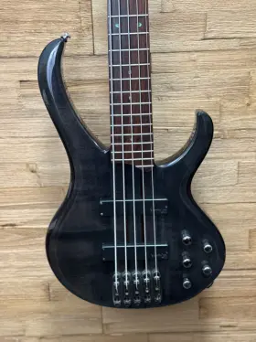Btb575fm Ibanez Active 5-string Electric Bass- Trans Gray 35 Inch Scale Without Hsc