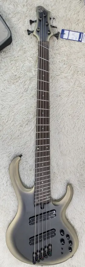 Btb605mssom Ibanez 5-string Multi Scale Electric Bass Case Solar Eclipse Matte