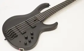 Btb625exbkf Ibanez Btb Iron Label 5-string Electric Bass Guitar Black Flat