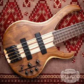 Btb675ntf Ibanez Btb675 With Hsc 5-string Neck Through Natural Satin Maple Bubinga Walnut