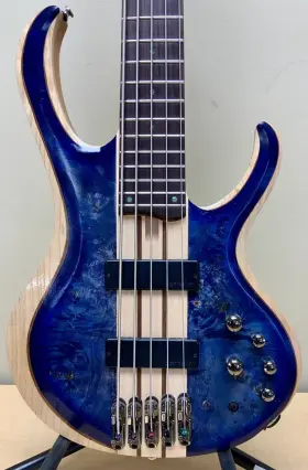 Btb845 Ibanez 5-string Electric Bass- 2022 - Cerulean Blue Burst With Hsc