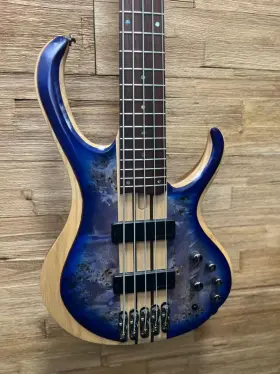 Btb845cbl Ibanez Btb Standard 5-string Bass - Cerulean Blue Burst Low Gloss 2020