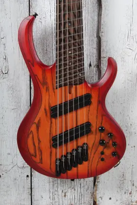 Btb866ms Ibanez 6 String Electric Bass Guitar Brown Topaz Burst Flat With Case
