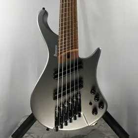 Ehb1006ms Ibanez Bass Workshop 6-string Guitar - Metallic Gray Matte #377