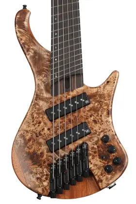 Ehb1506msabl Ibanez Ehb Ergonomic Headless 6-string Multi-scale Bass Guitar - Antique Brown