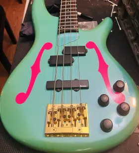 F736339 Ibanez 1997 Sr800 Soundgear Bass Mij Fujigen Japan Teal