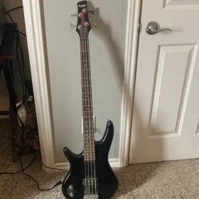 Gs09u022934 Ibanez Gio Soundgear 4-string Electric Bass Guitar Black Solid Body Left-handed