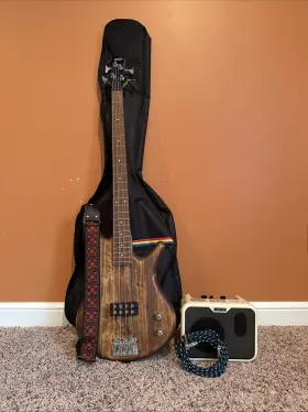 Gsr100exmol Ibanez Gio String Bass Guitar Mahogany Amp Bag Strap And Cable
