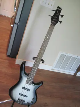 Gsr180 Ibanez In Rare Silver Burst Body Plus Neck See Description