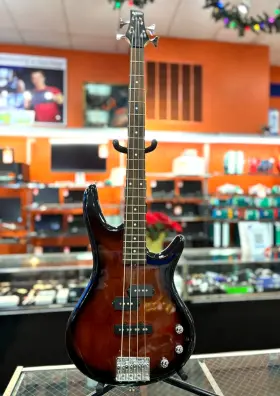 Gsr190 Ibanez Model# 4 String Electric Bass Guitar With Walnut Sunburst