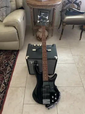 Gsr200bwk Ibanez Gio Gsr200b Electric Bass Guitar - Black Fender Amp