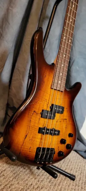 Gsr200smngt Ibanez Coffee Shop Bass Gig Kit With Roadrunner Case And Comfy Lekato Strap