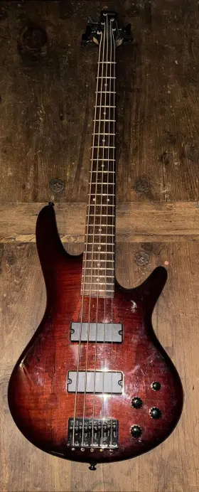 Gsr205smcnb Ibanez Gsr205sm 5-string Electric Bass Charcoal Brown Burst Rosewood