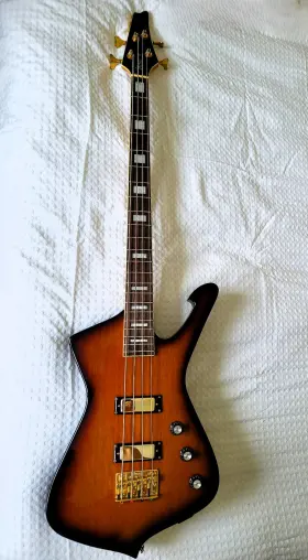 Icb200-bs Ibanez Korean Iceman Bass Brown Sunburst Very Good Condition With Gigbag