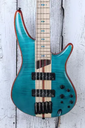 Sr1425b Ibanez 5 String Electric Bass Guitar Caribbean Green With Gig Bag