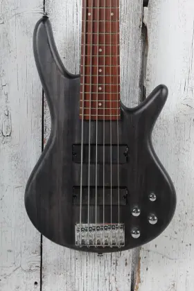 Sr206 Ibanez Gio Bass 6 String Electric Guitar Transparent Gray Flat