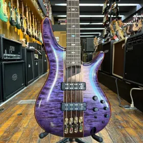 Sr2400 Ibanez Premium Bass Guitar 2019 Amethyst Purple Low Gloss With Molded Case