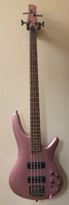 Sr300e-pgm Ibanez Ma6 Used Sr300e 4-string Electric Bass Guitar - Pink Gold Metallic