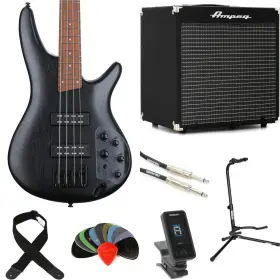 Sr300ebwkampbn Ibanez Standard Sr300eb Bass Guitar And Ampeg Rb-108 Amp Bundle - Weathered