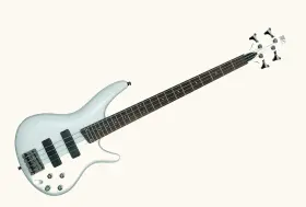 Sr405eqm-pw Ibanez 5 String Active Bass Guitar Pearl White
