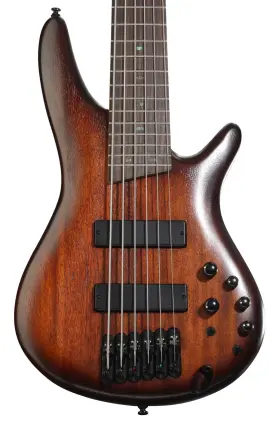 Sr506amhl Ibanez Standard Sr506a 6-string Electric Bass Guitar - Mahogany Brown Burst Low