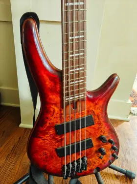 Srms805 Ibanez 5-string Electric Bass Brown Topaz Burst