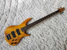 Srt800dx Ibanez Neck Thru 4 String Active Bass Amber Gloss With Gig Bag Exc Cond