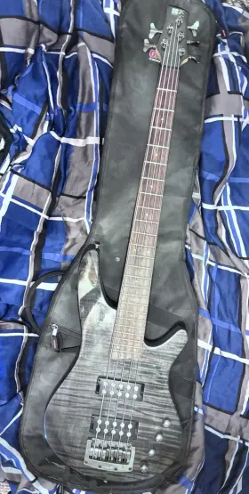 Ibanez Srx-505 Srx505 5-string Solid Electric Bass Gray Rh 24-fret Gig Bag