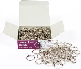 Leor09 Inc. 313112427444 Multi-purpose Rings 1/2-inch Diameter Aluminum 100/box Silver