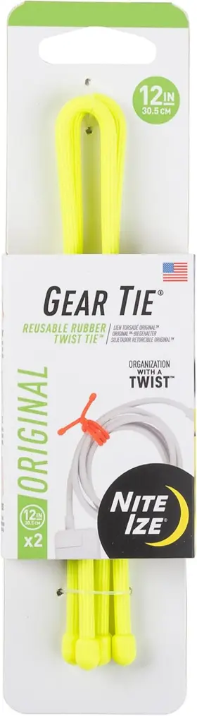Gt12-33-2r3  Inc. Original Gear Reusable Rubber 12 Inch 2-pack Neon Yellow