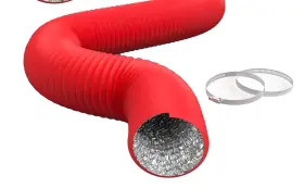 Ipower 198401004175 Flexible 2-pack 4 Inch 8 Feet Aluminum Ducting Layer Protection Dryer