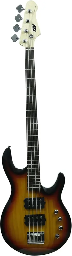 Imm-300sb Ivy 4-string Electric Bass Guitar Solid Body Humbucking Pickups Sunburst Right Hand