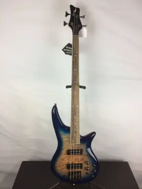 2919007558 Jackson Good Js3q Spectra 4-string Bass Guitar Laurel Fingerboard Amber Blue B