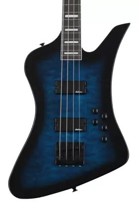 2919093585 Jackson Kelly Bird Js3q Bass Guitar - Transparent Blue Burst
