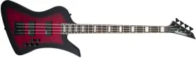 2919093591 Jackson Js Kelly Bird Limited Js3q 4-string Electric Bass Guitar Transparent Red