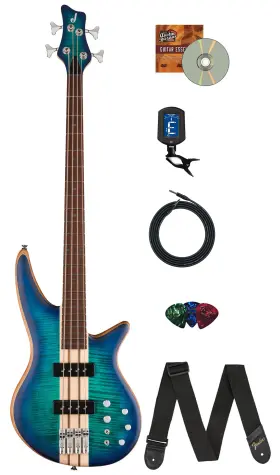 Jackson 840262239547 Pro Series Spectra Bass Sbfm Iv - Chlorine Burst With Instrument Cable